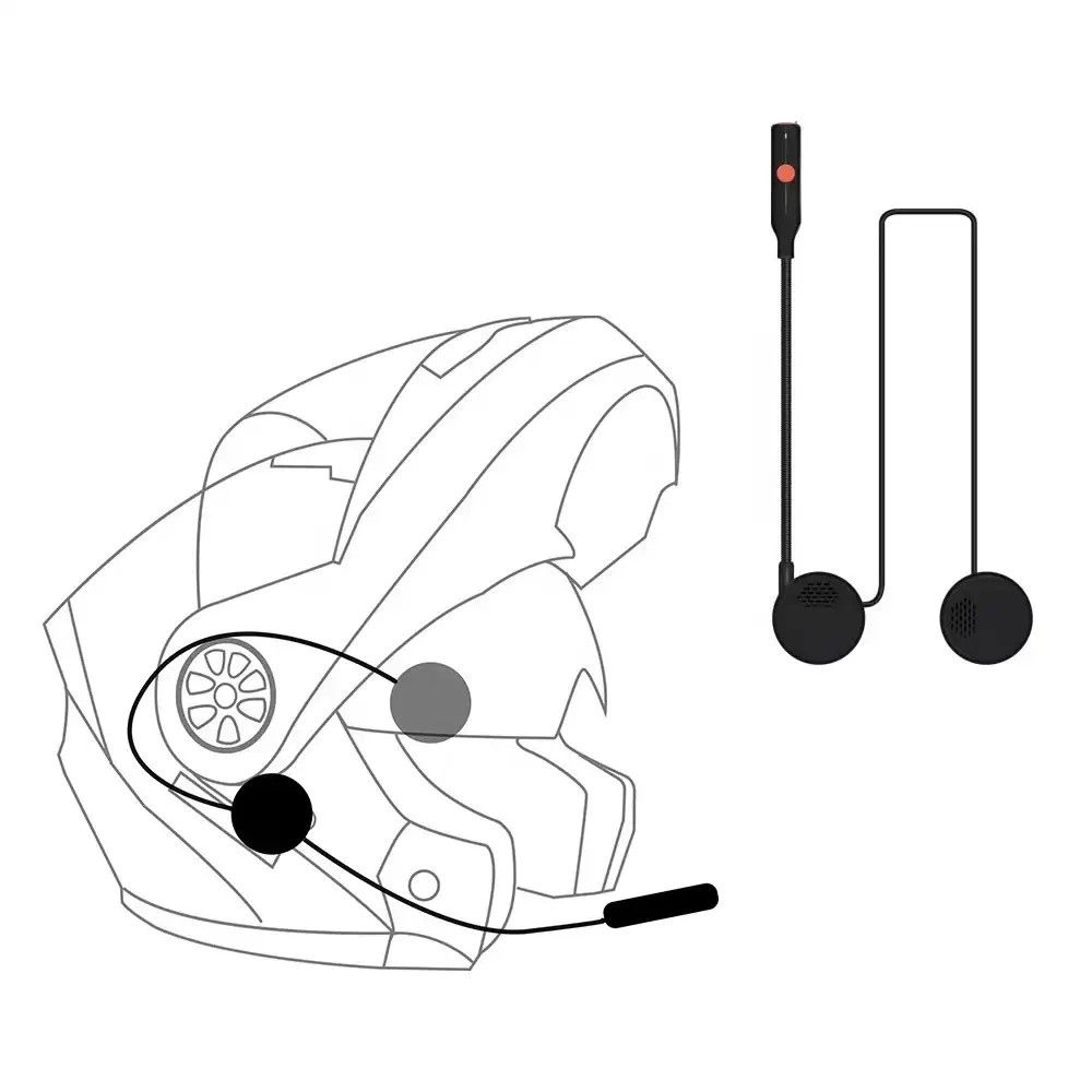 Fones de ouvido sem fio para capacete bt 5.0, headset para moto, fone de ouvido estéreo, alto-falantes, motocicleta