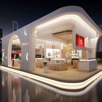 Stand d'exposition modulaire personnalisé MEGA Modern Fashion Pop Up Store pour événements et salons d'art