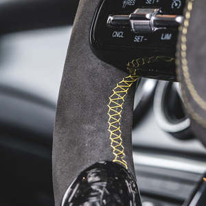 Volante Deportivo de Fibra de Carbono Forjado Personalizado con Alcántara para Benz Clase A W221 AMG W177 W212 W222 <span class=keywords><strong>W213</strong></span> W205 W176 W166 W167 - Product Image 6