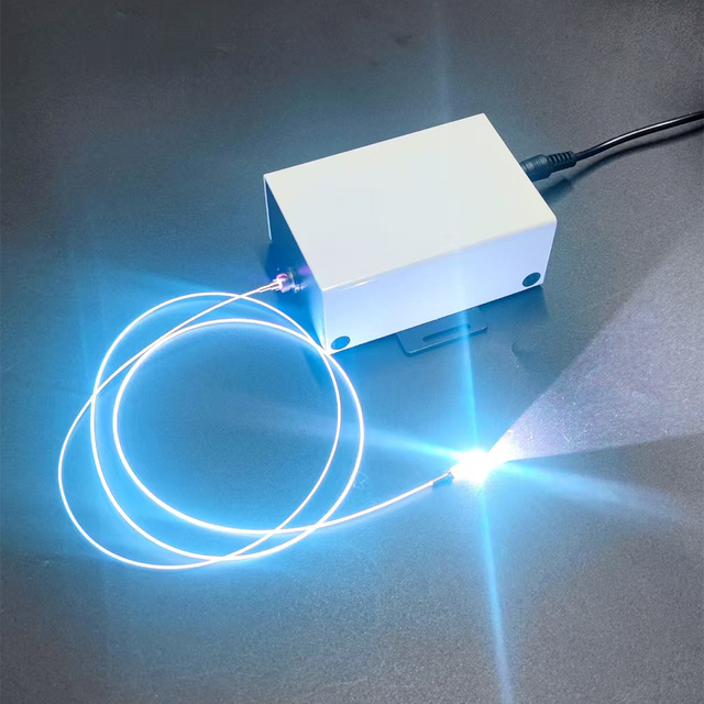 450nm 520nm 638nm 270mW 12V RGB Fiber Coupled Laser Diode Module Blue-tooth Control Multi Color Changeable for Industry Medical