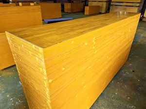 Pannello in compensato a 3 strati per casseforme / Pannello in compensato di abete e pino con verniciatura gialla / Pannello in compensato verniciato giallo per edilizia - Product Image 4