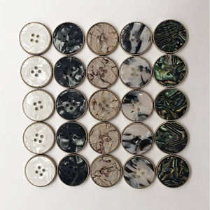 Rotondo versatile <span class=keywords><strong>bottoni</strong></span> in metallo cappotto giacca a vento pulsanti in alto vestiti vestito di <span class=keywords><strong>pantaloni</strong></span> pulsanti - Product Image 2