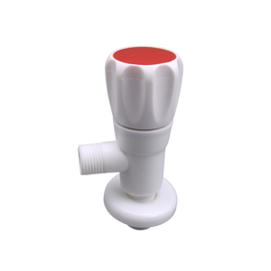 Robinet d'arrêt d'angle en plastique 1/2 po pour évier de cuisine, durable, à poignée compacte, pour arrêt d'eau - Product Image 1