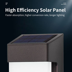 Meilleure vente prix d'usine LED murale extérieure sans fil à énergie solaire pour poteau de jardin appliques solaires pour clôture - Product Image 5