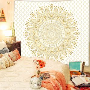Tapiz de Mandala indio psicodélico, colgante de pared de flores, tela Hippie Bohemia, tapiz grande, dormitorio Interior, dormitorio - Product Image 5