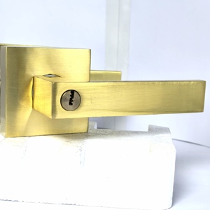 Phổ biến phong cách tối giản nội thất cửa núm đòn bẩy xử lý kẽm mạ nhôm Đồng Minh Ba thanh khóa sử dụng cho phòng ngủ phòng tắm nhà - Product Image 1