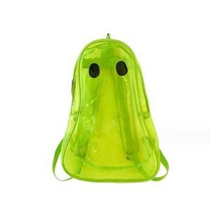 Sac à dos d'été Halloween en PVC transparent et imperméable personnalisé Funny Cute Ghost Design Outdoor Travel Student Schoolbag - Product Image 1