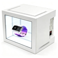 Vitrine interactive tactile LCD transparente 3D haute luminosité de 19/41,5 pouces pour publicité commerciale semi-extérieure