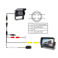 Système de détection d'angle mort pour camion avec caméra radar micro-ondes étanche, affichage de la distance, radar à ondes millimétriques BSD 77 GHz