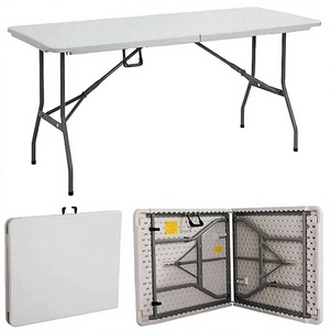 Table pliante carrée en plastique pour extérieur, idéale pour villas, pique-niques, patios, jardins, mariages, hôtels et restaurants - Nouveauté - Product Image 3