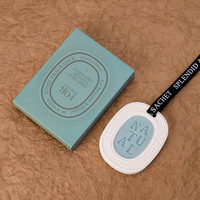 Pendentif en gypse personnalisé diffuseur d'odeurs de parfum décoration suspendue d'intérieur feuille de plâtre parfumé en gypse