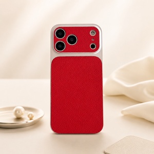 เคสกันกระแทก Pebble Grain สำหรับ iPhone วัสดุวีแกน PU - Product Image 1