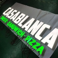 Tablero con logotipo 3D personalizado, letrero de negocios Led para exteriores iluminado con letra de canal luminosa para iluminación de tienda