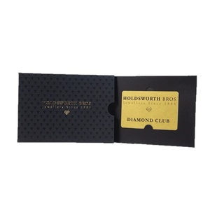 Boîte à cartes en carton, fabricant de cartes-cadeaux, emballage de luxe personnalisé, boîte cadeau pour carte de crédit VIP noire, boîte cadeau pour carte de membre - Product Image 2