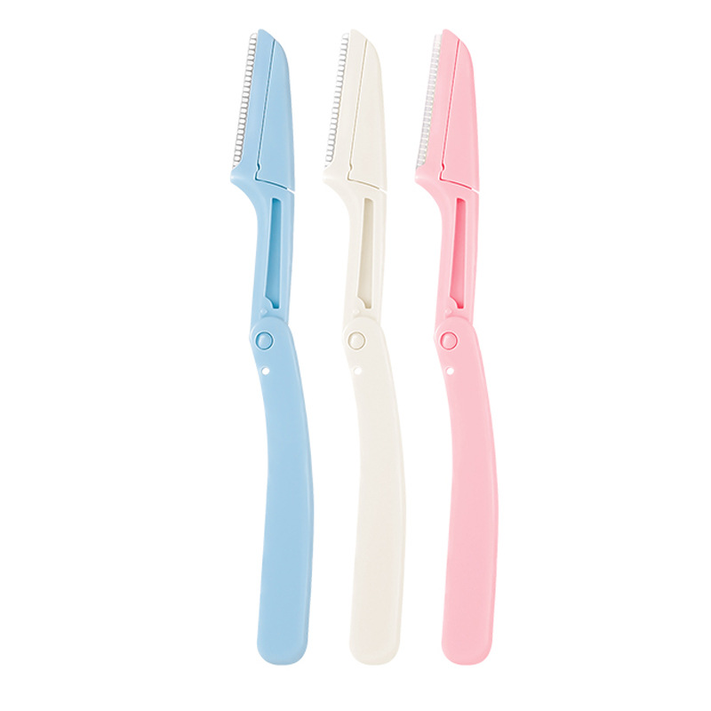Hot Sale Portable Manual Eyebrow Trimmer for Women Folding Design Facial Hair Removal Tool