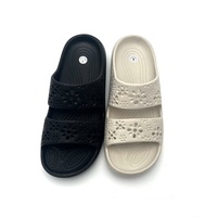 Meilleures ventes, design unique, tongs ouvertes, logo personnalisé OEM, confortables, souples, en EVA antidérapant, pour femmes et dames, pour l'extérieur, toutes saisons