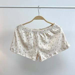 <span class=keywords><strong>Pantalones</strong></span> <span class=keywords><strong>Cortos</strong></span> de Yoga para Mujer, Cintura Alta Elástica, 100% Algodón, Transpirables, Ajustados, Estilo Vintage, Diseño de Bloques de Color, Verano - Product Image 3