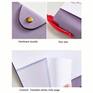 Libreta de Direcciones Espiral A3 Premium con Logotipo Grabado, Portaplumas, Cubierta de Cuero Personalizada, 80 Hojas, para Uso Promocional - Product Image 4
