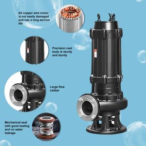 Industrial Non-Clog <b>Submersible</b> Sewage Water <b>Pump</b> Ss <b>Submersible</b> <b>Pump</b> for Sewage Large Flow - Product Image 4