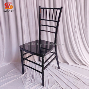 Chaise de banquet empilable en plastique de gros pour événements de mariage, chaise Tiffany noire, chaise Chiavari - Product Image 4