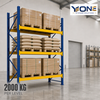Système de rayonnage industriel robuste pour palettes, sans boulons, réglable, avec protection anticorrosion, vente en gros
