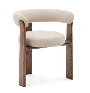 Silla de Comedor de Diseño Moderno JP, Madera Maciza de Fresno, Color Personalizable, Tapicería, Silla de Descanso, Muebles para el Hogar - Product Image 1