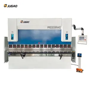 JUGAO hidrolik güç bükme makinesi 4m için uzunluk Metal plaka 200Ton CNC pres fren ön destek kolu