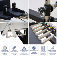 Machine de Pilates Reformer en aluminium, usage commercial, robuste, jambes réglables, écologique, garantie 5 ans, équipement de studio de gym