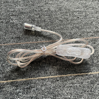 Fabricant de néons LED transparents 1,5 m 5,5x2,1 Connecteur DC Fil Prise avec interrupteur 304 pour éclairage LED