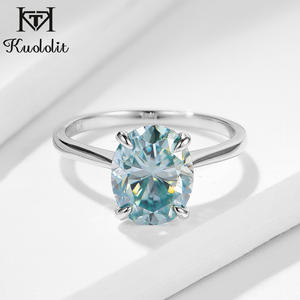 Livraison gratuite, dernières créations de bagues de mariage, bague solitaire en or blanc 18 carats avec moissanite 1CT 1.5CT, bague de mariage en moissanite pour femmes - Product Image 2