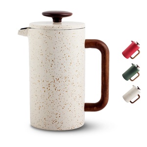 <b>Double</b> <b>Wall</b> 304 Grade Stainless Steel Coffee Press with 2 Extra Screens, 34oz (1L) French Press Coffee Maker - Product Image 5