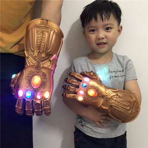 Guante de Thanos de Alta Calidad con Luz LED Intermitente, Guantelete de PVC para Disfraz de Cosplay para Hombres/Niños, Artículos para Fiestas de <span class=keywords><strong>Halloween</strong></span>, Regalos Sorpresa - Product Image 2