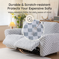 Funda de Sofá Reclinable Moderna Resistente a Arañazos de Gatos, 1 Pieza, Tela Jacquard Suave y Duradera, Elástica, para Sofá Seccional
