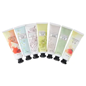 Etiqueta privada fruta creme e conjunto de gel