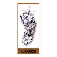 Fleur temporaire 3D papillons fleurs tatouages autocollants coloré corps Art tatouages temporaires pour les femmes
