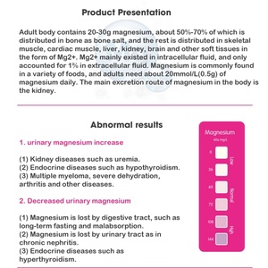 Tira reactiva funcional de magnesio para orina con fuente de alimentación manual para monitoreo diario de salud en uso médico y doméstico - Product Image 6