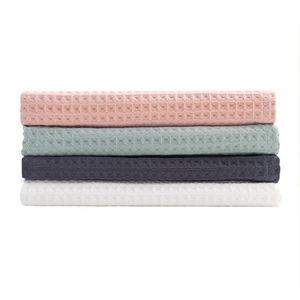 Toalla de Baño Ecológica con Tejido Waffle, Toalla de Baño de Algodón Orgánico, Colección Spa - Product Image 5