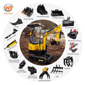 Compre una Miniexcavadora Pequeña de 1 Tonelada de Buena Calidad, Económica y con Accesorios Opcionales - Product Image 6