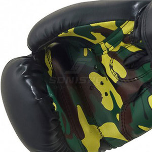 Top Fashion High Quality Leather <b>Gloves</b> <b>Moisture</b> Wicking Customizable for Martial Arts Boxing Training for Sports Enthusiasts - Product Image 5