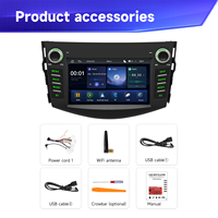 Radio para Auto BQCC de 7 Pulgadas con Pantalla IPS, Reproductor Multimedia Carplay MP5, Mirrorlink, RDS, BT, FM, Estéreo para Auto, Colorido, para Toyota RAV4 06-12