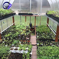 Serre tropicale de haute qualité Vente en ligne Serre agricole Tente Serres de jardin préfabriquées