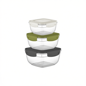 Juego de Recipientes Apilables para Almacenamiento de Alimentos Frigoclick Minimalist PP Injection Fresh Box, 3 Piezas, 500, 900 y 1500 ml - Product Image 3