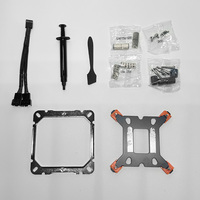 Refroidisseur d'air pour processeur RGB à 6 caloducs, ventilateur de refroidissement PC 5W pour jeux, ventilateur CPU AM4 90 mm, 120x120x25 mm