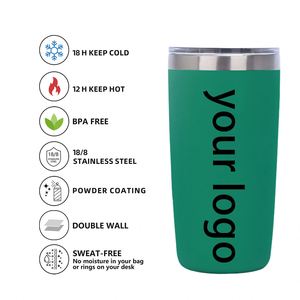 Custom logo 10oz 300ml Double Wall Stainless Steel 10 oz Tumbler Vacuum Insulated Travel <b>Coffee</b> Mug with Lid - Product Image 3