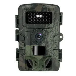 Real 1080P 16MP Outdoor Wildlife 0.2S-Trigger 3 Sensor Hoofden Geen Glow Night Vision Jacht Trail Camera