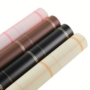 Papel de Regalo para Ramos de Flores, Diseño a Cuadros de Lujo, Impermeable, Personalizable, Venta al Por Mayor, Empaque Premium - Product Image 1