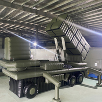 Modèle gonflable de lanceur de missiles gonflable de véhicule de missile de simulation Modèle gonflable de véhicule de radar pour l'exercice