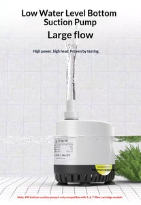 Filtre pour aquarium en plastique Jeneca, économie d'énergie, <span class=keywords><strong>filtration</strong></span> d'oxygène ultra silencieuse, 500L/H, boîte, niveau d'eau bas, montage mural - Product Image 6