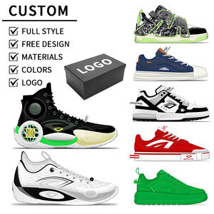 Chaussures de sport pour hommes personnalisées en usine, logo OEM, style <span class=keywords><strong>basket</strong></span>-ball, chaussures de sport décontractées pour homme, chaussures blanches et noires, chaussures de course personnalisées - Product Image 1