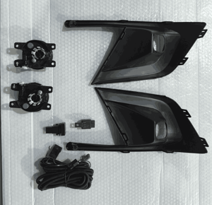 <span class=keywords><strong>Led</strong></span> Sương Mù Ánh sáng đèn pha đèn sương mù Kit với Sương Mù Ánh sáng Bìa & lưới tản nhiệt khung bìa cho 2022 Honda Civic - Product Image 1